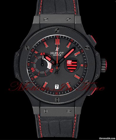 Hublot BIG BANG "FLAMENGO" ALL BLACK LIMITED 250 PIECES - RARE 2012 watches