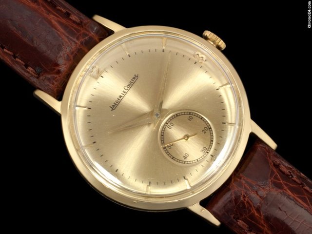 Jaeger-LeCoultre 1947 JAEGER-LECOULTRE Vintage Mens Watch - LARGE, 18K GOLD watches