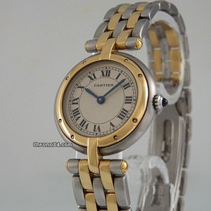 Cartier "Panthere Ronde", Stahl/Gelbgold watches