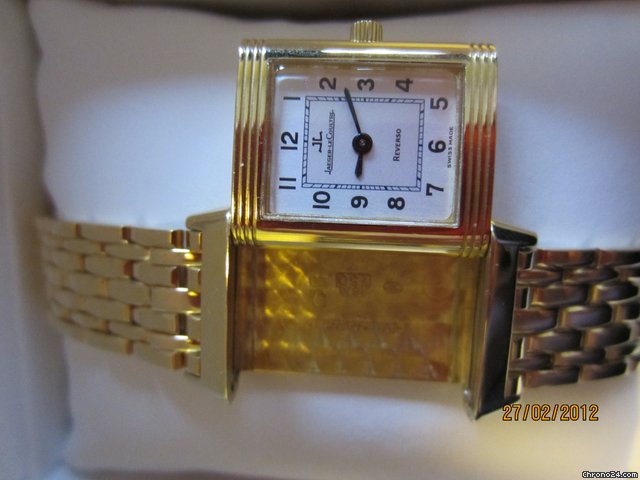 Jaeger-LeCoultre Reverso lady gold with gold bracelet watches