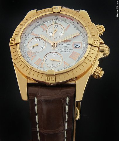 Breitling Rose Gold Chronomat Evolution H13356 watches