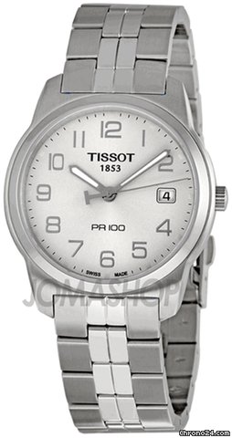 Tissot PR 100 Silver Dial Bracelet Mens Watch T0494101103201 watches