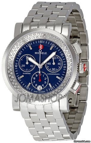 Michele Sport Sail Diamond Navy Dial Ladies Watch MWW01C000056 watches