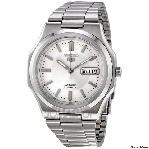 Seiko 5 Automatic Silver Dial Stainless Steel Mens Watch SNKK41 watches