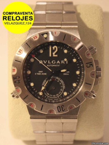 Bulgari GMT 3 usos horarios watches