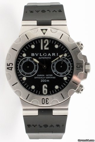 Bulgari Diagono Scuba Chronograph. Model No SCB 38S watches
