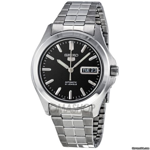 Seiko 5 Automatic Black Dial Mens Watch SNKK93 watches