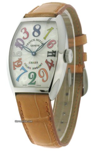 Franck Muller Cintree Curvex Crazy Hours Color Dreams Steel Lady 5850 CH watches