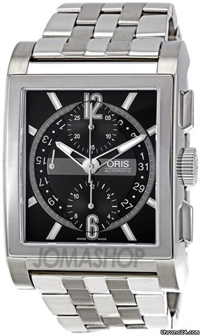 Oris Mens Rectangular Titanium Chronograph Automatic Watch 674-7625-7064MB watches
