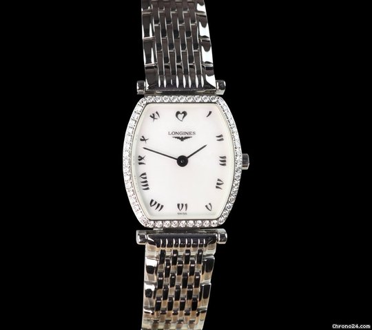 Longines La Grande Classique SS Tonneau MOP Diamond Watch [ON HOLD] watches