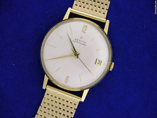 Zenith Automatic/date 1964 18K gold watches