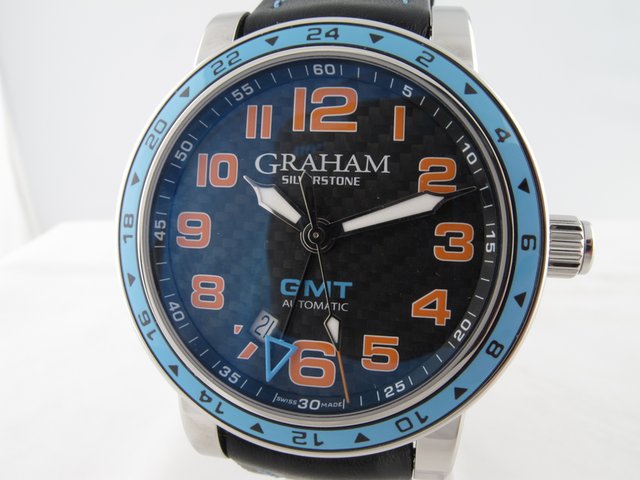 Graham Silverstone Time Zone Gulf Blue watches