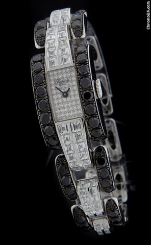Chopard White Gold Full Diamond LA STRADA Black and White 41/6733-20 watches