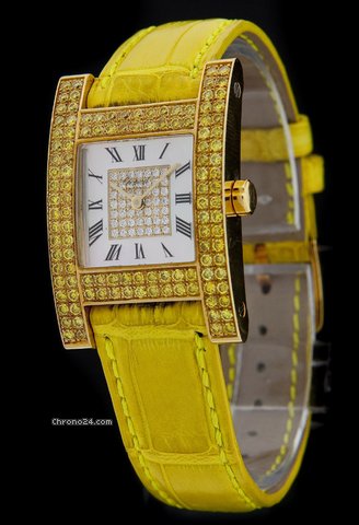 Chopard Yellow Gold H-Watch Your Hour Yellow Diamonds 12/6818-45 watches