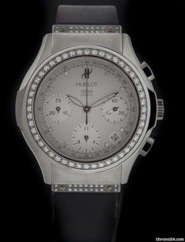 Hublot Steel Elegant Chronograph Diamond Watch 1810.444.1.054 watches