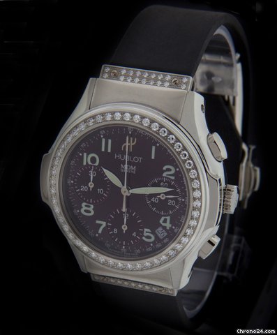 Hublot Steel Elegant Chronograph Diamond Watch 1810.B30.1.054 watches