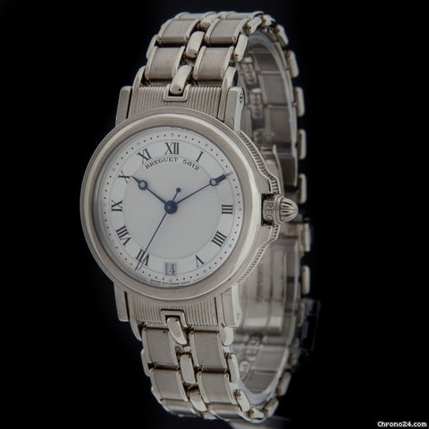 Breguet White Gold Marine Midsize 33mm 4400BB watches