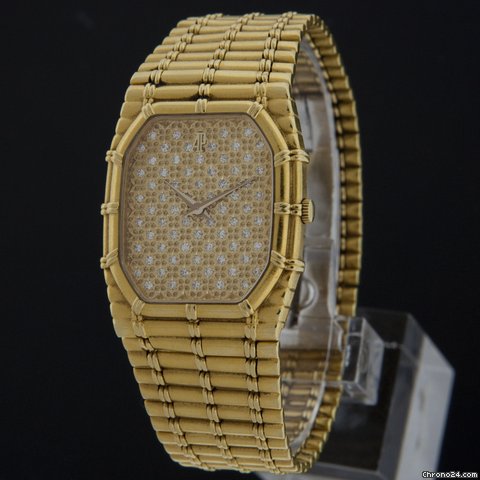 Audemars Piguet Yellowo Gold Bamboo Diamond Watch watches