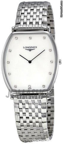 Longines La Grande Mother of Pearl Diamond Dial Stainless Steel Mens Watch L47864876 watches