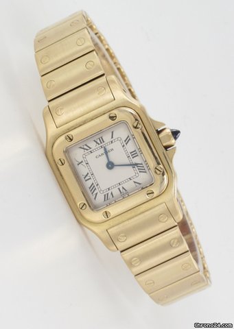 Cartier Santos Galbee Damenuhr 18 k Gold watches