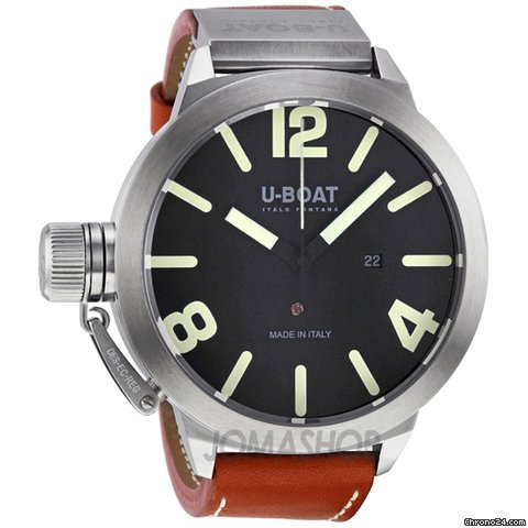 U-Boat Classico AS Black Dial Automatic Brown Leather Mens Watch 5570 watches