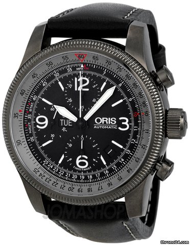 Oris Big Crown X1 Calculator Black Dial Chronograph mens Watch 675-7648-4264SET watches