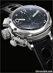 U-Boat Chimera Chronograph Automatic Stainless Steel Black Leather Mens Watch 6495 watches