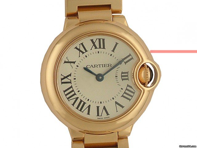 Cartier Balon Bleu PM kleines Modell 18kt Rosegold 28mm watches