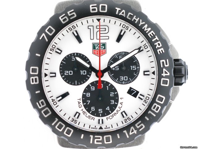 TAG Heuer FORMULA 1 CHRONO ACCIAIO QUADRANTE BIANCO watches