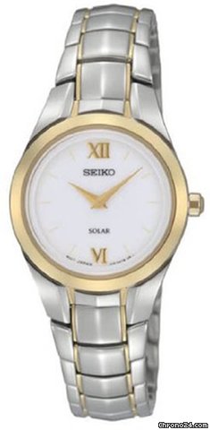 Seiko White Dial two-tone Ladies Watch SUP108 watches