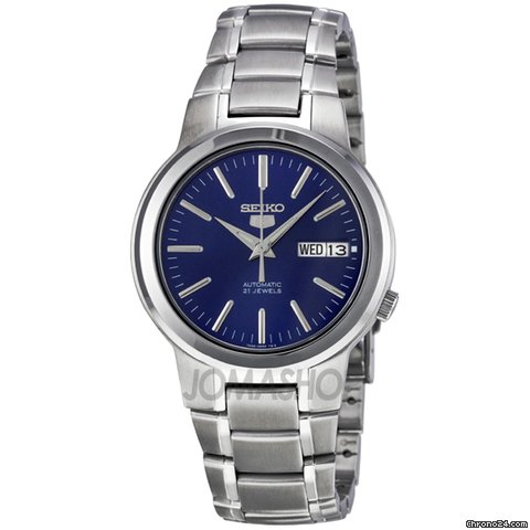 Seiko 5 Blue Stainless Steel Automatic Mens Watch SNKA05 watches