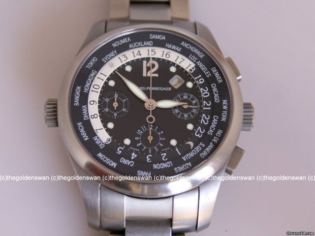 Girard Perregaux World Time WW.TC Chronograph in Titanium watches