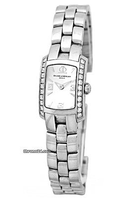 Baume & Mercier Lady's Stainless Steel & Diamond Hampton Mini watches