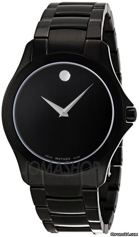 Movado Black Ion-plated Stainless Steel Mens Watch 0606486 watches
