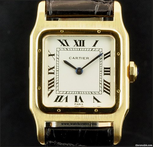 Cartier 18k Y/Gold Very Rare Manual Wind Gents Santos watches