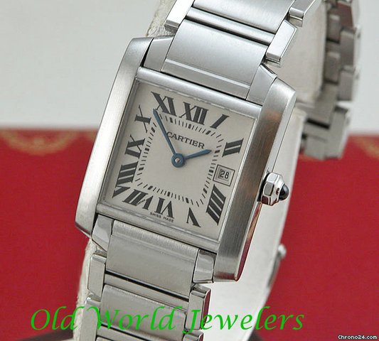 Cartier Stainless Steel Mid-Size Tank Francaise watches