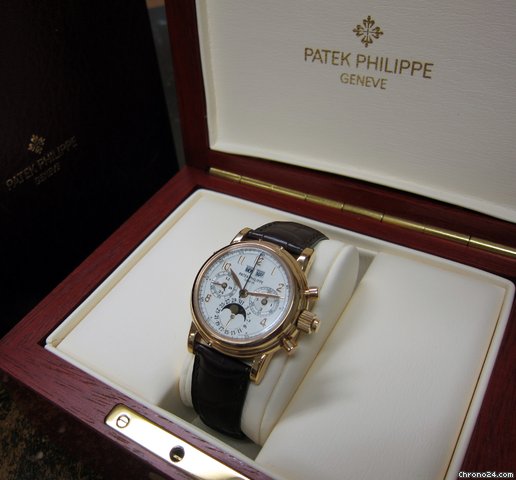 Patek Philippe Rose Gold Perpetual Calendar Split Second Chrono 5004R watches