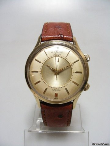 Jaeger-LeCoultre Memovox vintage or/acier plated gold watches