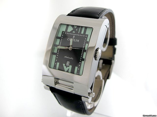 Corum TABOGAN Wende Uhr Edelstahl/Leder watches