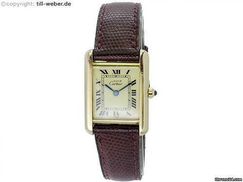 Cartier "Must de Cartier Tank" watches