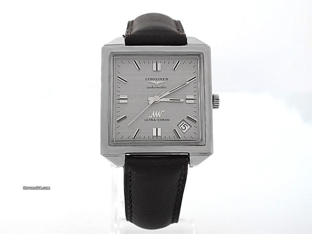 Longines Ultra-Chron, Automatik in Stahl mit Lederband watches