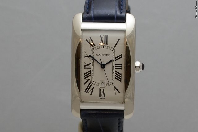 Cartier Tank Americaine White Gold watches