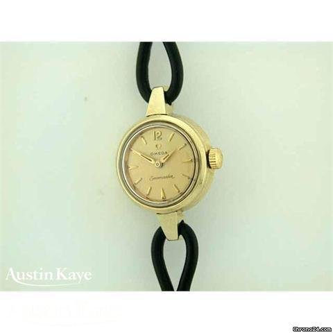 Omega Seamaster gold capped manual on strap watches