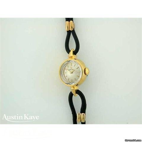 Omega Gold Plated manual on strap watches