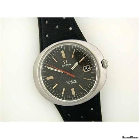 Omega Dynamic date steel manual on strap watches