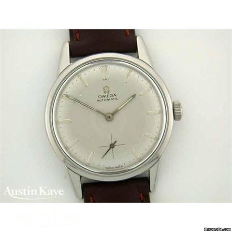 Omega steel automatic on strap watches