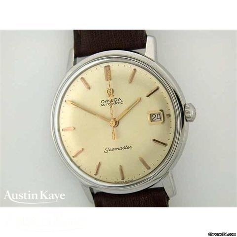 Omega Seamaster steel automatic on strap watches