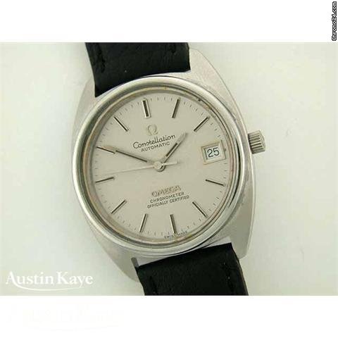 Replica Omega Constellation steel automatic on strap. Watch