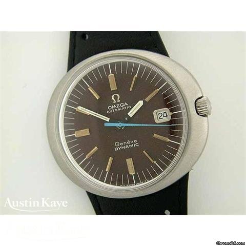 Omega Dynamic steel automatic on strap watches