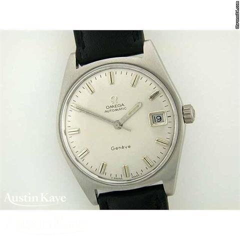 Omega Geneve steel automatic on strap. watches